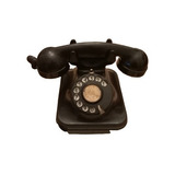 Teléfono Antiguo Negro Baquelita Entel