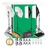 Kit De Iluminación Para Fotografía, Paraguas Softbox Verde