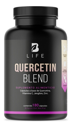 Quercetina D 180 Cáps Con Vitamina C Quercetin Blend B Life.