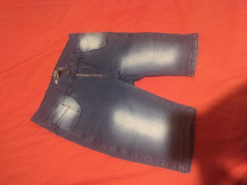 Pantalón Bermuda De Jeans Hombre Elastizada 38 Barata 