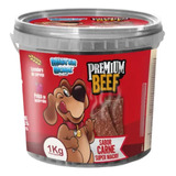 Petisco Para Cachorros Alimento Cão Bifinho Canino 1kg Carne