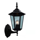 Pack X 2 Farol Aplique De Pared Estilo  Exterior Negro/cobre