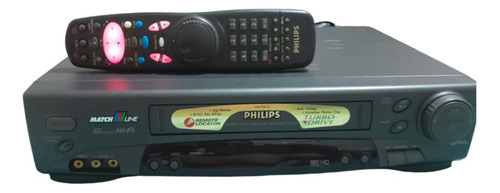 Vídeo Cassete Philips Matchline 6head Hi-fi Stéreo Top Linha