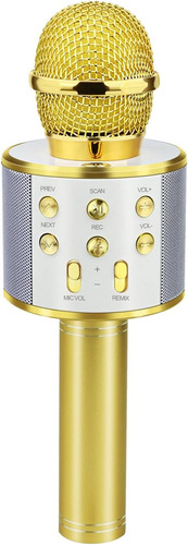 Micrófono Inalámbrico Karaoke Con Bocina Bluetooth Mp3 Usb