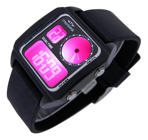 Reloj Montreal Digital Ml1686 Crono Alarma Luz Hora Dual