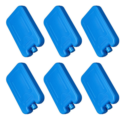 6 Uds Paquetes De Congelador Bloques De Azul 600ml