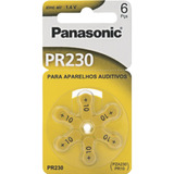 Baterias Aparelho Auditivo  A10/pr23 Panasonic Cart Com 6 Un