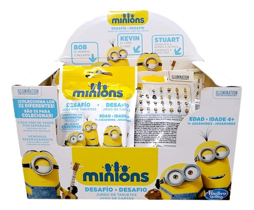 Kit 10 Un Minions Desafio Jogo De Cartas Hasbro Colecionavel