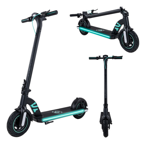 Scooter Eléctrico Air Patín Plegable Para Adulto Aluminio Color Negro