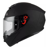 Casco Moto Pista Nzi Trendy Negro Liso Integral Devotobikes