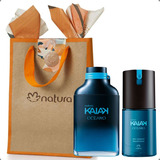Presente Especial Perfume Natura Kaiak Oceano Colônia Masculino 100ml + Desodorante Deo Corporal 100ml Fragrância  Amadeirado + Sacola Exclusiva