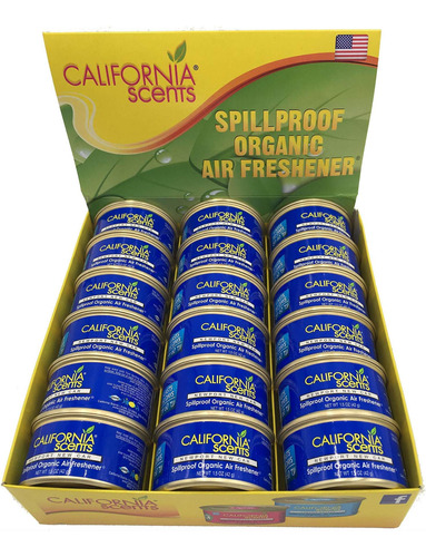 California Scents Ambientador Orgánico A Prueba De Derrames,