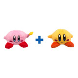 2 Pelúcias Kirby Amarelo Rosa Video Game Super Mario Bros