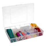 Box Organizador Multiuso Com 12 Divisórias N1 Jaguar Cor Transparente