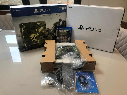 Playstation 4 Edição Limitada Call Of Duty Wwii