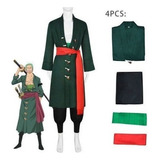 Disfraz Cosplay One Piece Roronoa Zoro Halloween Hombre