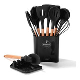 Juego Utencilio Cocina Silicón Caja Almacenamiento 13 Piezas