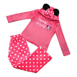 Conjunto Pijama Para Niña Minnie Mouse Algodón Suave  Cómoda