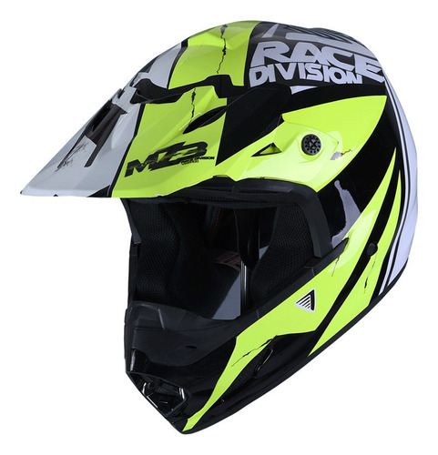 Casco Vertigo Mz3 Race Division Off Road Amarillo L