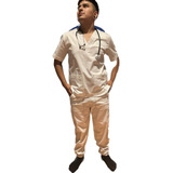 Ambo Spandex Hombre Color Blanco Pantalón Cargo