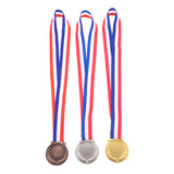 Medallas De Metal En Blanco Para Premios De Competición, 3 U