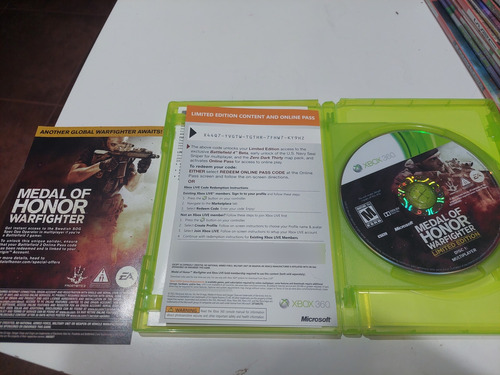 Juego Original Xbox 360 Medal Of Honor Warfighter Limited Ed