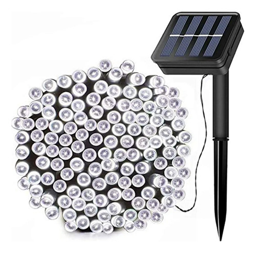 Guirnalda Led Solar Exterior Calida 10 Metros Navidad