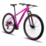 Bicicleta  Mtb Gts Feel Glx Aro 29 15  24v Freios De Disco Mecânico Câmbios Indexado Cor Rosa