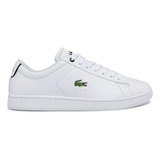 Tenis Lacoste Hombre, Carnaby Bl Piel Y Suela Sintético 