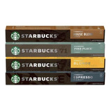 4 Cajas De Cápsulas Nespresso Starbucks Surtidos