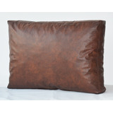 Funda Almohadón 65x45x10 Cm Eco Cuero Ideal Sillón Algarrobo