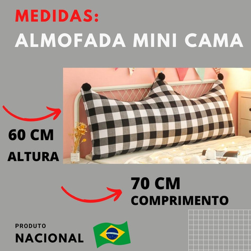 Almofada Infantil Decorativa Mini Cama Beliche Menina Menino