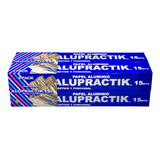 Papel Aluminio Alupractik 15 Mts Pack 4 Pzs.