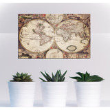 Vinilo Decorativo 50x75cm Mapa Mundo Estilo Antiguo