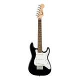 Guitarra Eléctrica Infantil Para Zurdo Squier By Fender Mini Stratocaster De Álamo Black Brillante Con Diapasón De Laurel Indio