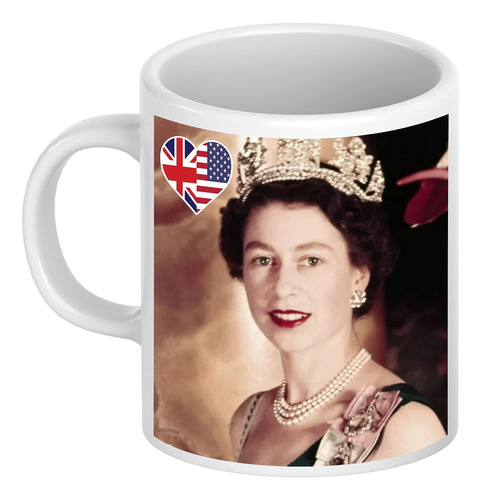 Taza De Cerámica Queen Elizabeth Memorabilia, Taza De Café Q
