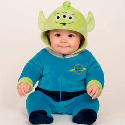 Mamelucos Con Gorro Bordado Disney Toy Story Para Bebé Color Marcianito Talla 6 Meses 0108-estándar