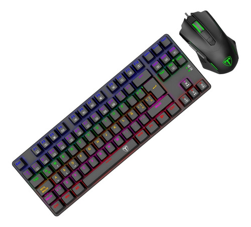 Kit Gamer Teclado Mouse T-dagger T-tgs005 Advance Force Red