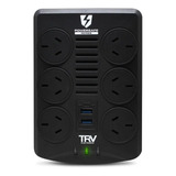 Estabilizador Tension Trv Gamer Usb 6 Tomas Rj45 Powersafe