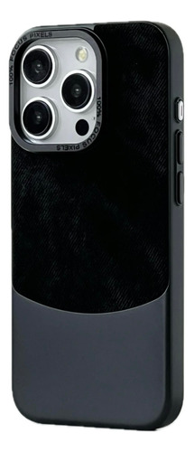 Funda Premium Diseño Tela Metal Para iPhone 14 Pro
