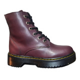 Bota Rocker Negro Combat Mujer Plataforma Militar Oferta Va