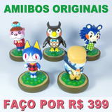 Lote 5 Amiibo Original Animal Crossing Nintendo Faço Por 399