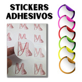100 Stickers Adhesivos Troquelados 3cm