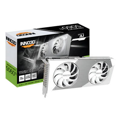 Tarjeta Gráfica Inno3D GeForce RTX 5060 Ti X2 OC White 8GB GDDR7 8K | Envío gratis