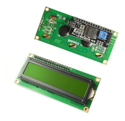 Display Lcd Pantalla 16x2 Con I2c Fondo Verde