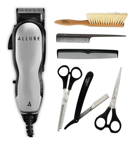 Maquina Cortar Pelo Profesional Allure + Kit Peluqueria 