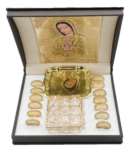 Arras Matrimoniales Zirconia Bañadas En Oro Virgen De Guadal