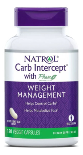 Bloqueador De Carboidratos Natrol - Carb Intercept 120 Caps