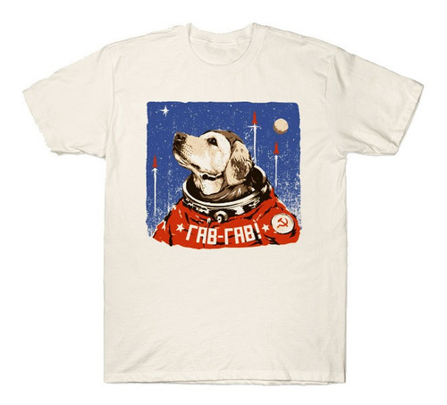 Playera Perro Ruso Astronauta Nasa Union Sovietica + Envio G