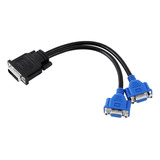 Aaa Adaptador Divisor Dms-59 Pines Macho A 2 Vga Hembra De